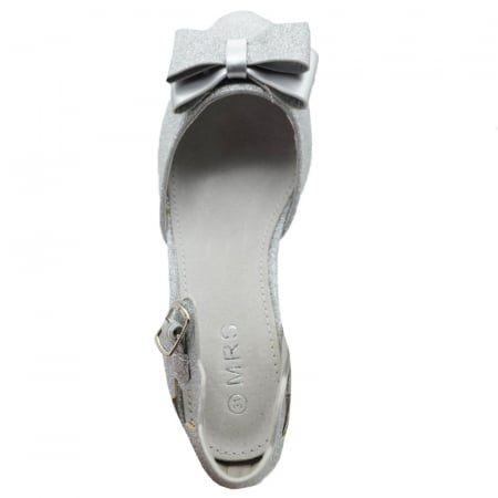 Pantofi cu toc pentru fete MRS M2016-31, Argintiu [3]