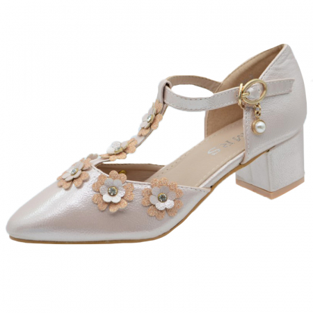Pantofi cu toc fete - Pantofi cu toc pentru fete MRS M65-3R-31, Roz