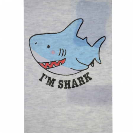 Body cu maneca scurta pentru baieti E Plus M 874425_68 cm, Gri [1]