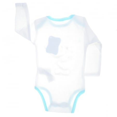 Body cu maneca lunga pentru baieti E Plus M 874432-3, Alb [1]