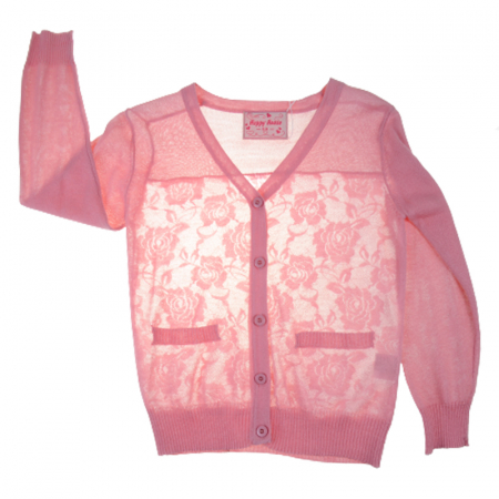 Îmbrăcăminte fete - Cardigan cu maneca lunga pentru fete Happy House BL-165Q, Roz