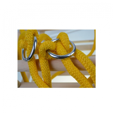 Leagan din lemn cu franghie pentru copii Mini Junior 894194, Crem [2]