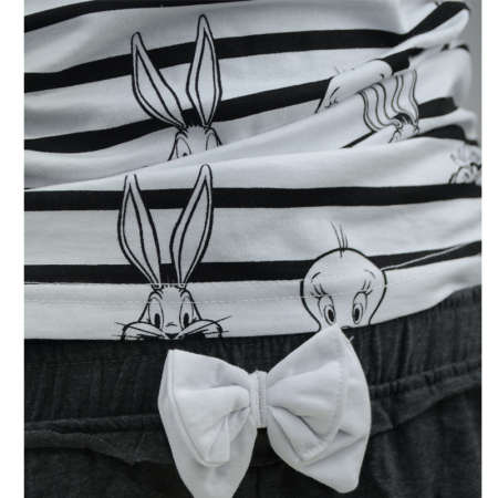Compleu de vara 2 piese pentru fete E Plus M Looney Tunes 893860-134, Alb [1]
