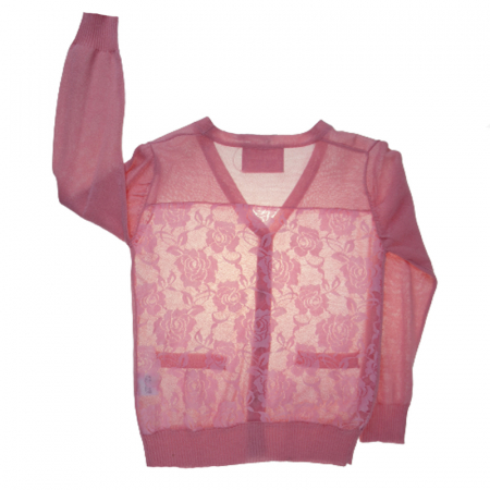 Cardigan cu maneca lunga pentru fete Happy House BL-165Q, Roz [1]