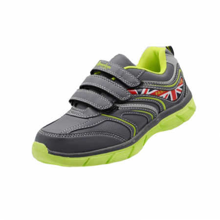 Adidasi baieti - Pantofi sport pentru baieti American Club CA51-13287G, Gri