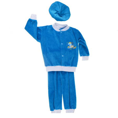 Compleuri baieti maneca lunga - Compleu 3 piese pentru baieti Mini Junior CPBP-5746, Albastru
