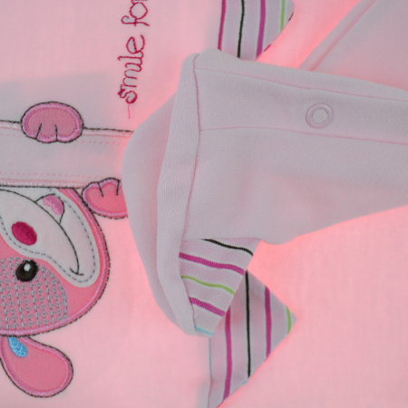 Salopeta cu maneca lunga pentru fete Koala Baby 668667, Roz [2]