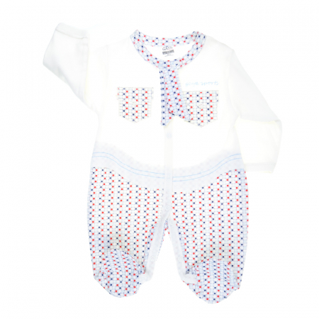 Salopete bebelusi baieti - Salopeta cu maneca lunga pentru baieti Gaye GY7645-56, Multicolor