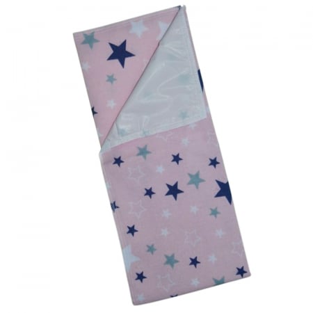 Aleze si chilotei scutec - Aleza impermeabila din bumbac 50 x 60 cm Sensillo AIMPS-13, Roz