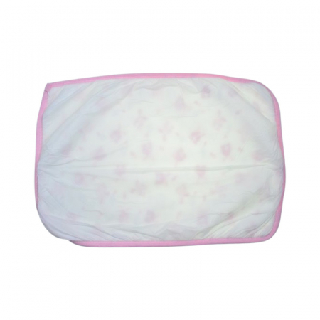 Aleza impermeabila si refolosibila din bumbac, 60 x 40 cm pentru bebe, Mini Junior ALZ0109R, Roz [1]