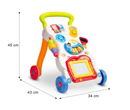Antepremergator muzical pentru copii, Toyz 398020, Turcoaz [8]