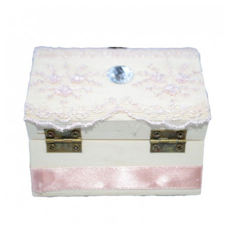 Cutie de botez 9 x 5,5 x 5 cm Mini Junior MU13, Roz [1]