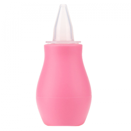 Aspiratoare nazale - Aspirator nazal cu varf din silicon Canpol Babies 2/118, Roz