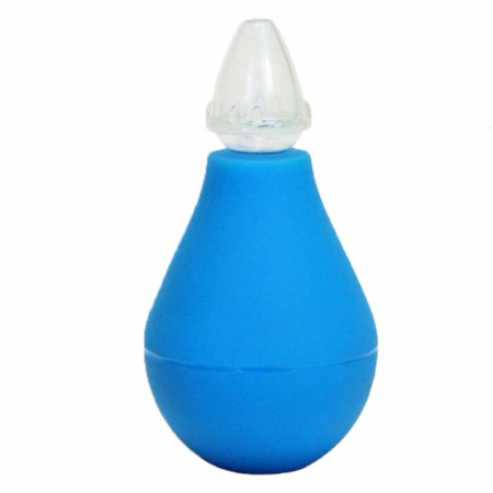 Aspiratoare nazale - Aspirator nazal cu varf din silicon Canpol Babies 2/118AL, Albastru