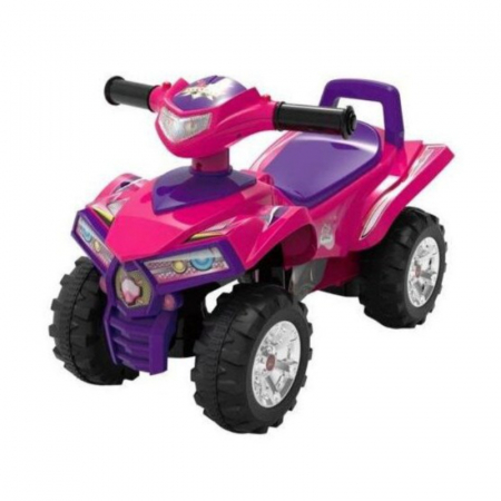 Masini si vehicule pentru copii - ATV actionat cu picioarele pentru fete Baby Mix M12932, Roz