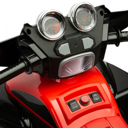 ATV electric cu telecomanda pentru copii Toyz Cuatro C35521, Negru [4]