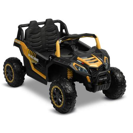 ATV electric cu telecomanda pentru copii Caretero Axel AA2103, Galben [4]