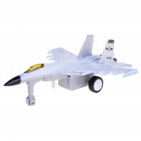 Joaca, activitati si ambalaje - Avion metalic cu sunete si lumini pentru baieti Midex MY66-048A, Albastru