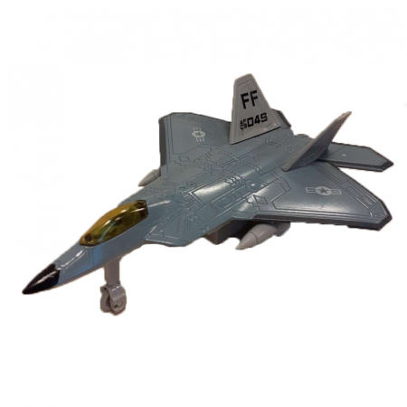 Joaca, activitati si ambalaje - Avion metalic pentru baieti Midex MY66-048-1, Gri