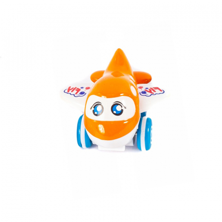 Joaca, activitati si ambalaje - Avion pe roti pentru copii Midex 622-F-3, Portocaliu