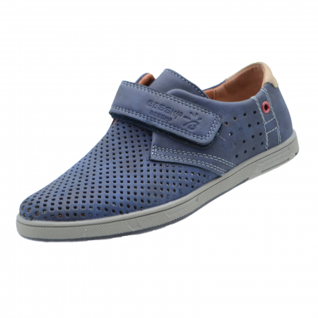 Pantofi cu siret si scai baieti - Pantofi ortopedici pentru baieti Bessky B8005-1-32, Bleumarin