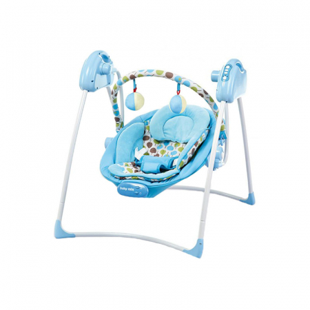 Joaca, activitati si ambalaje - Balansoar electric pentru bebelusi BabyMix SW108A, Albastru