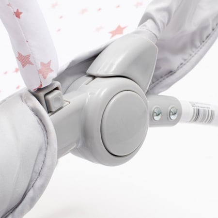 Balansoar muzical cu vibratii 2 in 1 Baby Mix MJ2103-11, Roz [4]