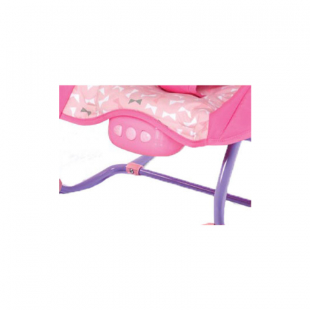 Balansoar muzical cu vibratii 2 in 1 pentru bebelusi BabyMix BR212-18R, Roz [3]