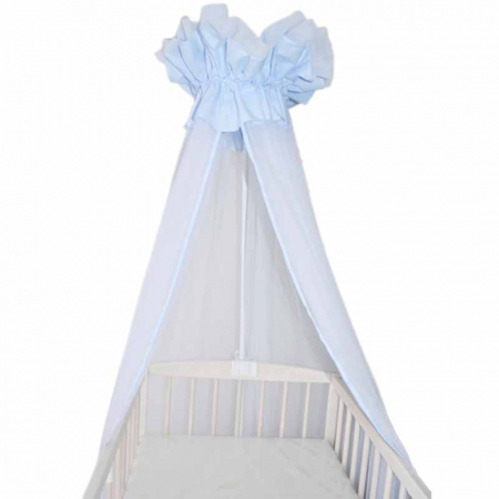 Baldachin patut bebe - Baldachin pentru patut 400 x 170 cm MimiNu 146438-1, Albastru