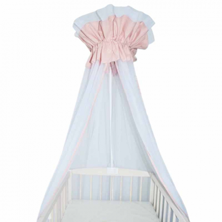 Baldachin patut bebe - Baldachin pentru patut 400 x 170 cm MimiNu 146438-3, Roz