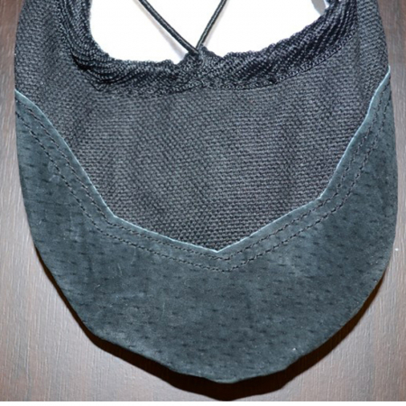 Pantofi din piele si panza pentru balet, gimnastica si dans, Mini Junior PB1111N, Negru [3]