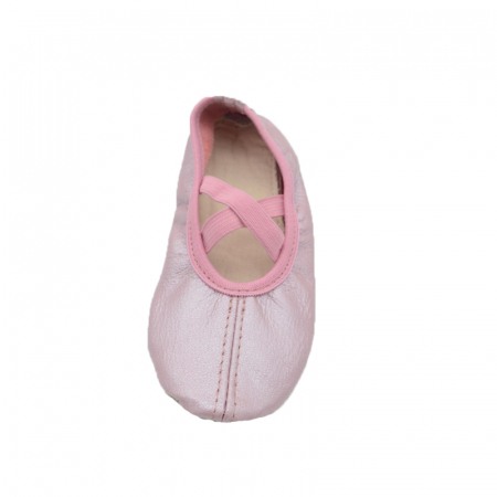 Pantofi din piele pentru balet copii Mini Junior BLRNN2-31, Roz [3]