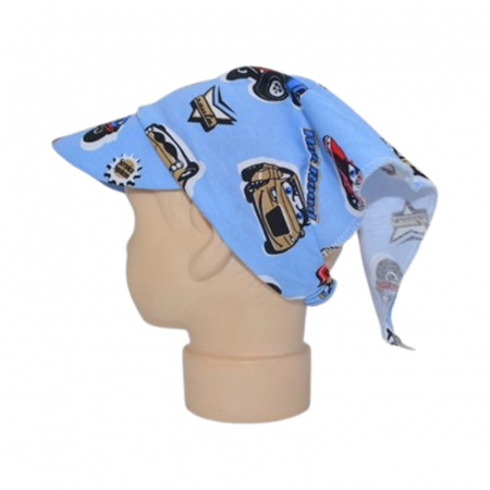 Caciuli si palarii de vara baieti - Bandana pentru baieti, Mini Junior, BND1206MA, Albastru