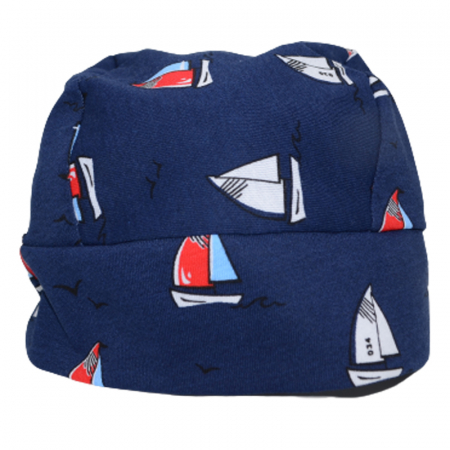 Căciuli băieți primăvară, toamnă și iarnă - Bandana pentru baieti Mini Junior BPB79, Bleumarin
