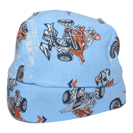 Căciuli băieți primăvară, toamnă și iarnă - Bandana pentru baieti Mini Junior BPB82, Albastru