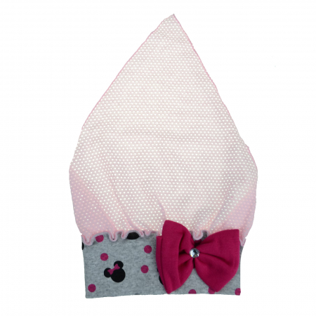 Caciuli si palarii de vara fete - Bandana pentru fete Mini Junior BDN-1, Roz