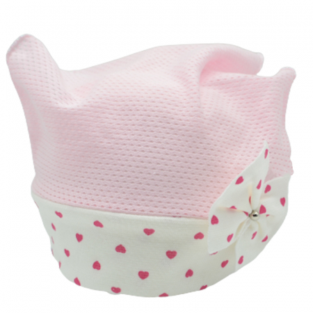 Caciuli si palarii de vara fete - Batic din bumbac pentru fete Mini Junior GR77792, Roz