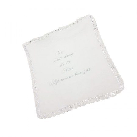 Batista eleganta pentru botez Mini Junior BTSS-1, Alb [1]