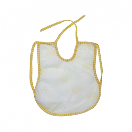 Baveta cu 2 straturi, impermeabila pentru bebe, Mini Junior BV0109IG2, Galben [1]