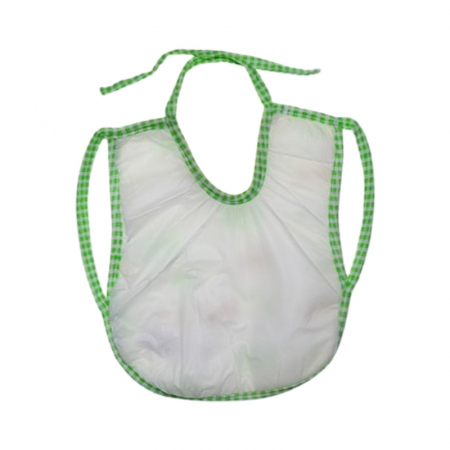 Baveta cu 2 straturi, impermeabila pentru bebe, Mini Junior BV0109IV2, Verde [1]