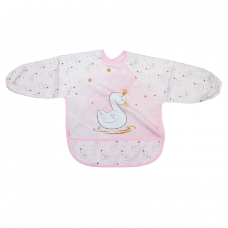 Bavete - Baveta cu maneca lunga Mini Junior MJM-25, Roz