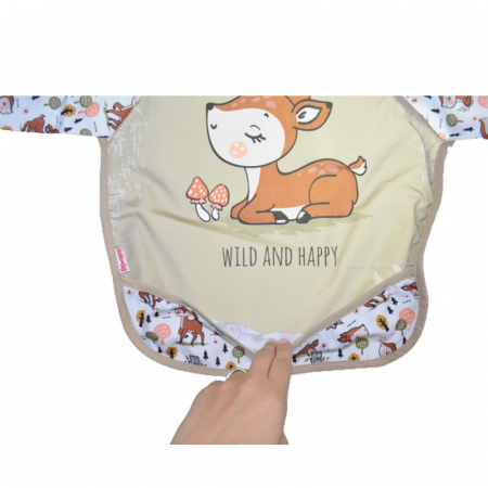 Baveta cu maneca lunga pentru copii Mini Junior 040823-2, Multicolor [2]