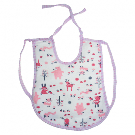 Bavete - Baveta impermeabila pentru bebelusi, Mini Junior 250623-16, Roz