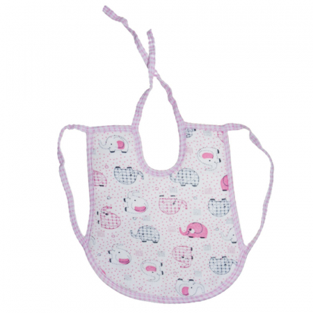 Bavete - Baveta impermeabila pentru bebelusi, Mini Junior 250623-17, Roz
