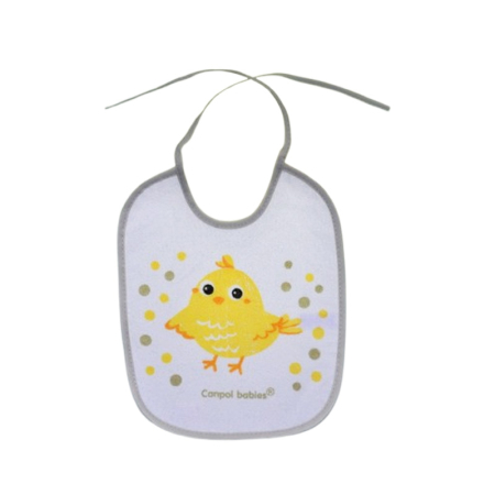 Bavete - Baveta impermeabila pentru bebelusi, Canpol Babies 2609, Alb