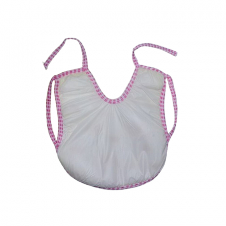 Baveta cu 2 straturi, impermeabila pentru bebe, Mini Junior BVT0805R, Roz [1]