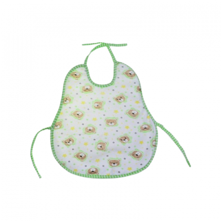 Bavete - Baveta cu 2 straturi, impermeabila pentru bebe, Mini Junior BVT0805V, Verde