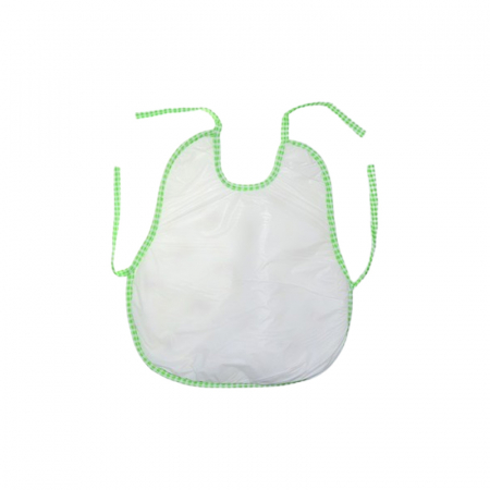 Baveta cu 2 straturi, impermeabila pentru bebe, Mini Junior BVT0805V, Verde [1]
