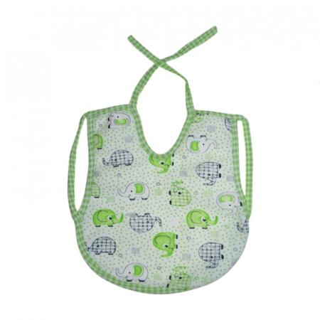 Bavete - Baveta impermeabila pentru bebelusi, Mini Junior BVT-MJ01, Verde