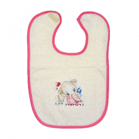 Bavete - Baveta pentru bebelusi Mini Junior BVTMJ-8, Crem